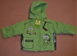 A fairy new, embroidered, warm little boy's jacket, even as a gift! Size 80