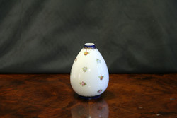 O & eg royal austria porcelain vase 12cm flower pattern cobalt blue gold vase oscar & edgar gutherz