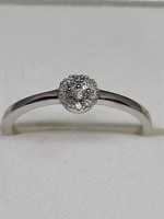 Új Modern Margaréta Gyűrű Gyémánttal 50% AKCIÓ !