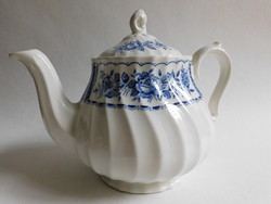 Myott melody vintage English teapot with blue rose border
