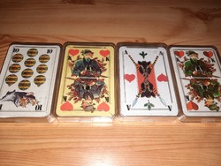 4 pakli vadászos skat kártya pakli