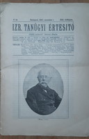 IZRAELITA TANÜGYI ÉRTESÍTŐ  1897    -  JUDAIKA