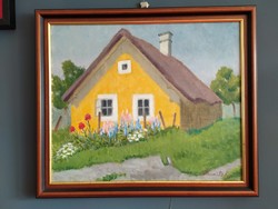 Ilona Hranitzky - yellow house in spring