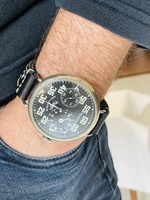Molnija pocket watch built-in regulator