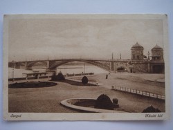 Old postcard Szeged road bridge photo postcard