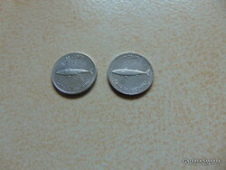 Kanada ezüst 10 cent 1967 2 darab LOT !