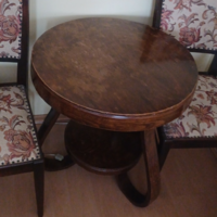 Antique wooden coffee table purchased in 1941