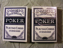 2 pakli póker kártya