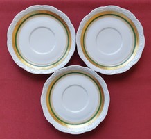 3db Mitterteich Bavaria német porcelán csészealj tányér