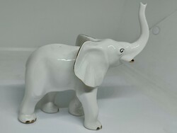 Ritkább fajta aquincuim elefánt porcelán figura 15 cm