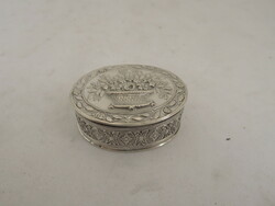Beautifully decorated empire style silver box