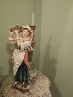 Antique faience female statue