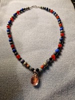 Csakra nyaklánc sok sok drágakővel -  Új !