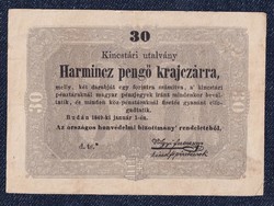 War of Independence (1848-1849) Kossuth banknote 30 pengő krajčárra banknote 1849 (id51328)