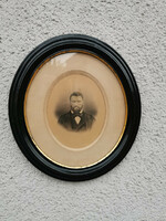 Old photo in original Biedermeier frame