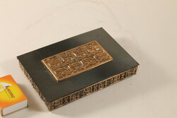 Retro iparművészeti bronz ékszertartó doboz 887