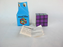 Retró Politoys bűvös kocka Politechnika ISZ  Rubik kocka ritka lila színnel