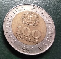 Portugália 1991.100 escudo