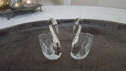 A pair of elegant, figural spice table salt and pepper shakers