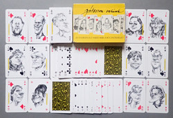 RITKASÁG! Játsszon velünk karikatúra francia póker kártya dupla pakli kártyapakli saját dobozában ÚJ