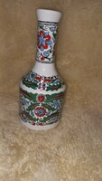 Vintage decanter made in Greece hand painted ceramic