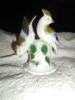 Volkstedt Német   porcelán  páros madár  figura
