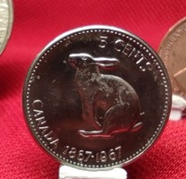 Kanada 1967. Emlék 5 cent