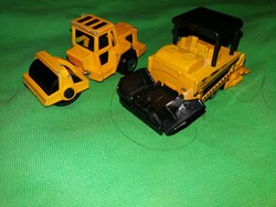 Quality work machine metal toy small car package concrete mixer and road roller in one as shown in the pictures