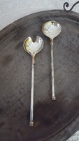 Pair of silver-plated serving tools