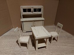 Make an offer on it! Contemporary doll furniture 12 pieces - old, retro children's toy - kitchen 314