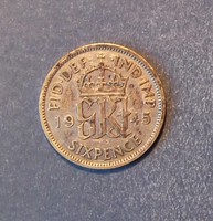 Nagy-Britannia 6 pence 1945