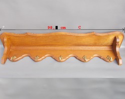 Neobarokk chippendale stílusú fa előszoba fogas c