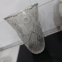 Ólomkristály nagy méretű öblös váza