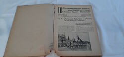 III. OLYMPIADE SPORTIVE OUVRIÉRE ANTWERPEN 1937. MUNKÁSOLIMPIA  - francia-nyelvű  (5) RITKASÁG