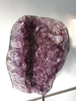 Amethyst mineral druse on metal holder 11 kg