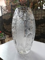 Duci lead crystal vase richly polished 20 cm 1.5 kg