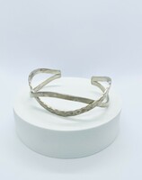 Silver, twisted bracelet