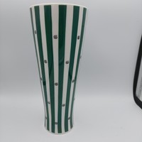 Metzler & Ortloff zöld csíkos váza