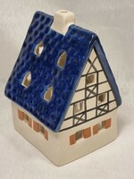 Collection 1997 unikat leyk lichthäuser painted glazed printed marked limited edition porcelain house.