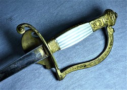 Stunning antique spade dagger, France, ca. 1780!!!