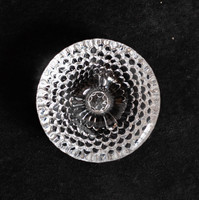 Rosenthal gyertyatartó - jelzett öntött kristály üveg dísztárgy - mid-century modern design