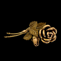 Arany 14k bross rózsa