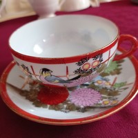 Japanese eggshell porcelain teacup with plate