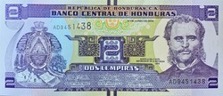 2 Dos Lempiras Honduras