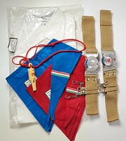 Úttörő - Kisdobos csomag / ing-nyakkendők-övek + síp!!