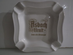 Porcelain - heinrich - old - gilded - white - ashtray - 14 x 14 x 2.5 Cm - flawless.