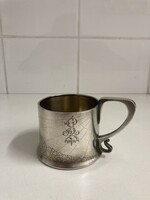 Cári ezüst teás pohár podstakannik