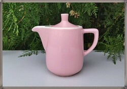 Rózsaszín mázas retro Melitta porcelán kávé kiöntő