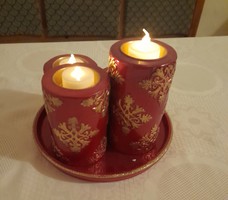 Christmas market!! Cozy Advent candle set, guaranteed fireproof