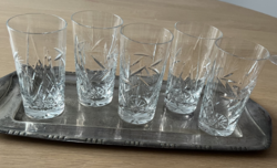 Ajka kristály vizes/üdítős poharak, 5 db  13,5cm
